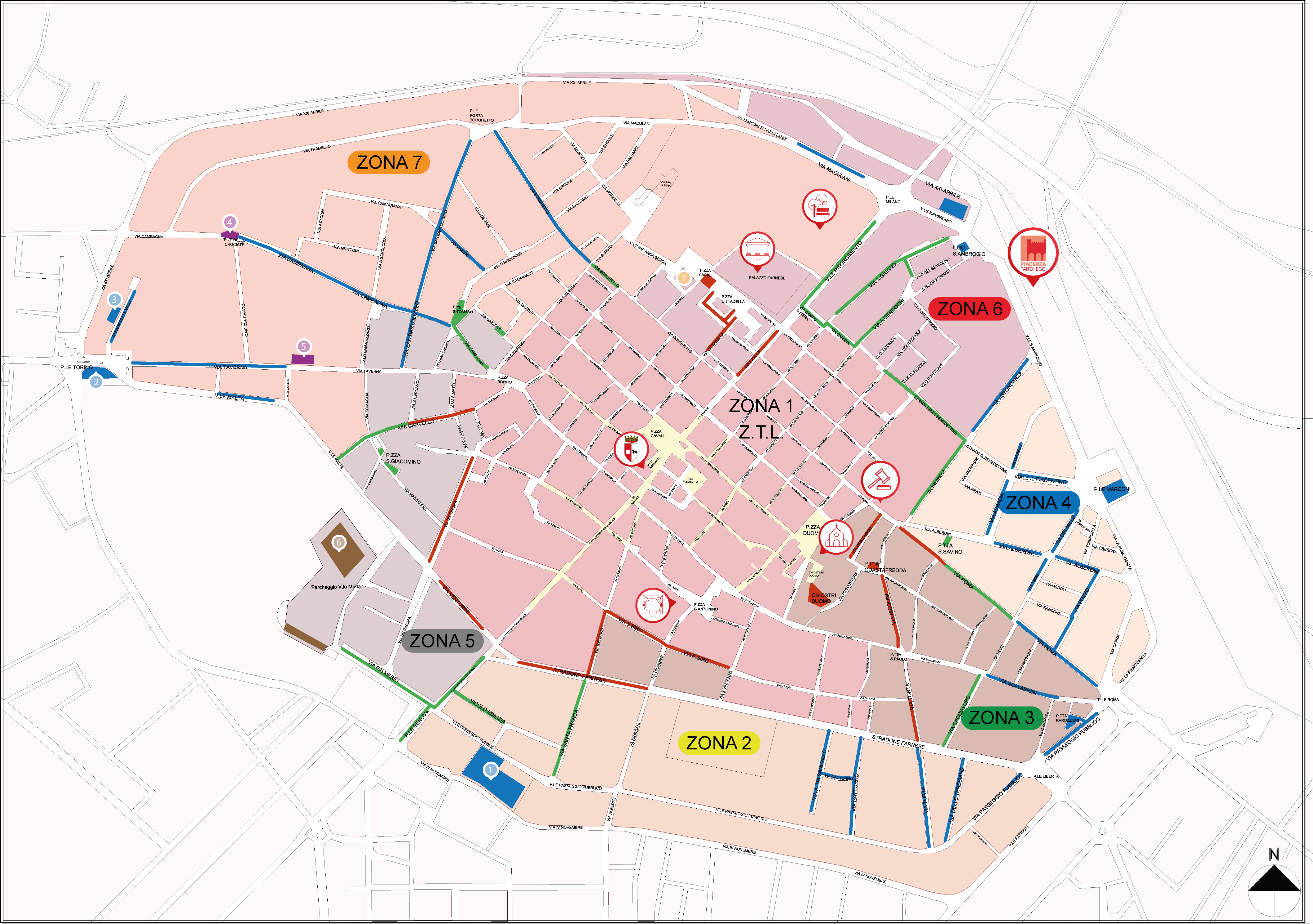 Mappa Piacenza